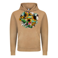 Vintage Camel Texas Map Sunflower Cactus Serape Vintage Hoodie - RanaPortraitStore