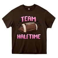 Chocolate Brown team halftime football Heavy Core Tee - MaliasSmallBusiness