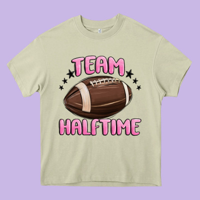 Team Halftime Football Heavy Core Tee Designed By Maliassmallbusiness