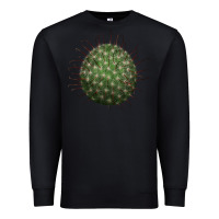 Black Arizona Fishhook Cactus Premium Sweatshirt - LillyAllenDesigns