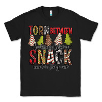Black torn between looking like a snack and eating one christmas cake Classic Tee - Jasminsmagicworld