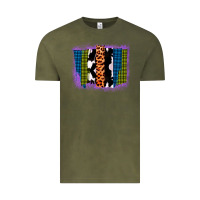 Vintage Olive Purple Glitter Western Farm Life Brush Strokes Vintage Tee - Bettercallsaul