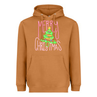 Meerkat Merry Neon Christmas Heavyweight Hoodie - CowhideDigitalArt