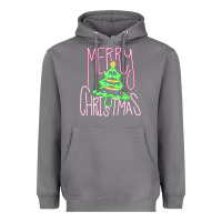 Storm Merry Neon Christmas Heavyweight Hoodie - CowhideDigitalArt