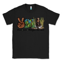 Black Peace Love Malayan Sun Bear Classic Tee - LillyAllenDesigns