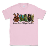 Bubblegum Pink Peace Love Malayan Sun Bear Classic Tee - LillyAllenDesigns