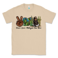 Mushroom Peace Love Malayan Sun Bear Classic Tee - LillyAllenDesigns