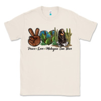 Natural Peace Love Malayan Sun Bear Classic Tee - LillyAllenDesigns