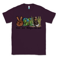 Plum Peace Love Malayan Sun Bear Classic Tee - LillyAllenDesigns