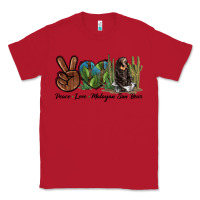 Red Peace Love Malayan Sun Bear Classic Tee - LillyAllenDesigns
