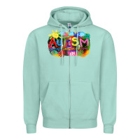 Seafoam Autism accept understand love Zipper Hoodie - FaDigitalArtStudio