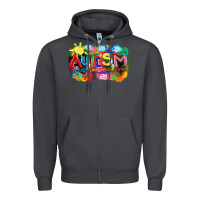 Smoke Autism accept understand love Zipper Hoodie - FaDigitalArtStudio