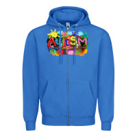 True Royal Autism accept understand love Zipper Hoodie - FaDigitalArtStudio