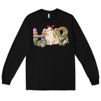 Black Hop rabbit Long Sleeve Tee - NancyCooperArtShop