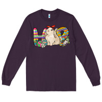 Plum Hop rabbit Long Sleeve Tee - NancyCooperArtShop