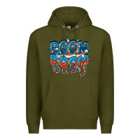 Army Green Boom boom baby Premium Hoodie - FaDigitalArtStudio