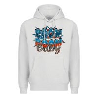 Dove Grey Boom boom baby Premium Hoodie - FaDigitalArtStudio