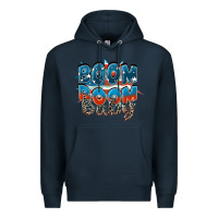 Navy Boom boom baby Premium Hoodie - FaDigitalArtStudio
