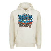 Oatmeal Heather Boom boom baby Premium Hoodie - FaDigitalArtStudio