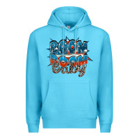 Ocean Blue Boom boom baby Premium Hoodie - FaDigitalArtStudio