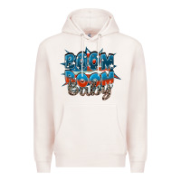 Pale Pink Boom boom baby Premium Hoodie - FaDigitalArtStudio