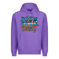 Purple Boom boom baby Premium Hoodie - FaDigitalArtStudio