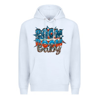 White Boom boom baby Premium Hoodie - FaDigitalArtStudio