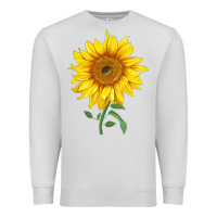 Dove Grey Bambino Sunflower Premium Sweatshirt - LillyAllenDesigns