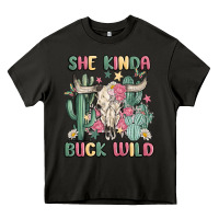 Asphalt she kinda buck wild Heavy Core Tee - MaliasSmallBusiness
