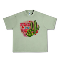Oil Green stuck on you cactus Urban Heavy Tee - JahusDesignShop