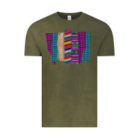 Vintage Olive Western Farm Life Serape Brush Stroke Vintage Tee - Bettercallsaul