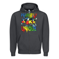 Smoke Perfectly unique Autism Awareness Day Zipper Hoodie - FaDigitalArtStudio
