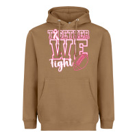 Toasted Coconut Together WE Fight Heavyweight Hoodie - CowhideDigitalArt