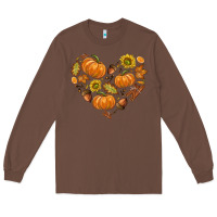 Chestnut Fall Heart Long Sleeve Tee - texasbilliewilder