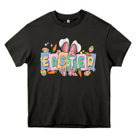 Asphalt easter  rabbit Heavy Core Tee - MaliasSmallBusiness