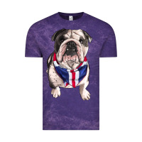 Cloud Purple English Dog Vintage Tee - RanaPortraitStore