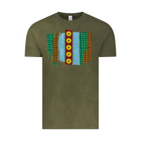 Vintage Olive Western Sunflower Farm Life Brush Strokes Vintage Tee - Bettercallsaul