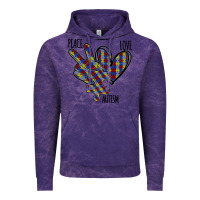 Cloud Purple Peace Love Autism Vintage Hoodie - Bettercallsaul