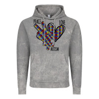 Cloud Rock Peace Love Autism Vintage Hoodie - Bettercallsaul