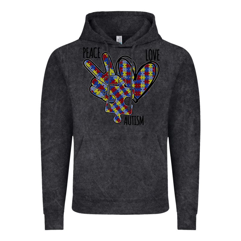 Peace Love Autism Vintage Hoodie by Bettercallsaul | Teevron