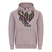 Vintage Zinc Peace Love Autism Vintage Hoodie - Bettercallsaul