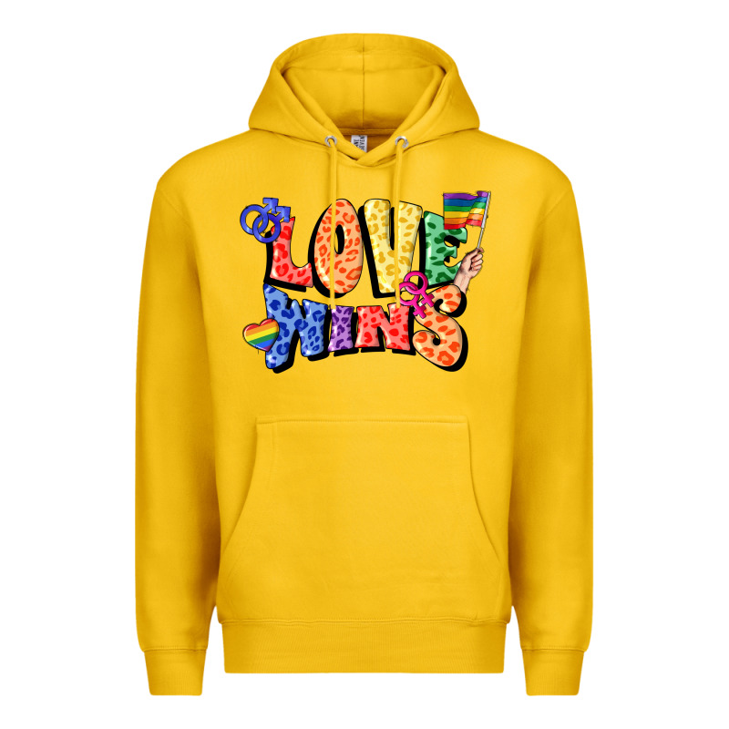Love Wins Premium Hoodie by FaDigitalArtStudio | Teevron