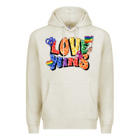 Oatmeal Heather Love wins Premium Hoodie - FaDigitalArtStudio