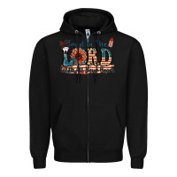 Black Trust in the lord with all your heart Zipper Hoodie - FaDigitalArtStudio