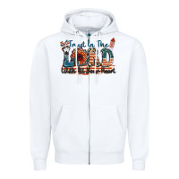 White Trust in the lord with all your heart Zipper Hoodie - FaDigitalArtStudio