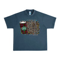 Midnight Navy I Run on Coffee and Christmas Cheer Urban Heavy Tee - Bettercallsaul