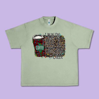 I Run On Coffee And Christmas Cheer Urban Heavy Tee Designed By Bettercallsaul