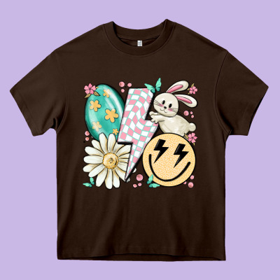 Retro Easter Heavy Core Tee Designed By Maliassmallbusiness