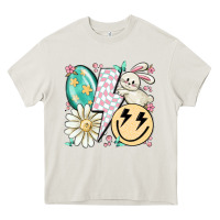 Cream retro easter Heavy Core Tee - MaliasSmallBusiness