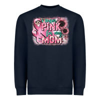 Navy i wear pink for my mom Heavyweight Sweatshirt - CowGirlArtShop